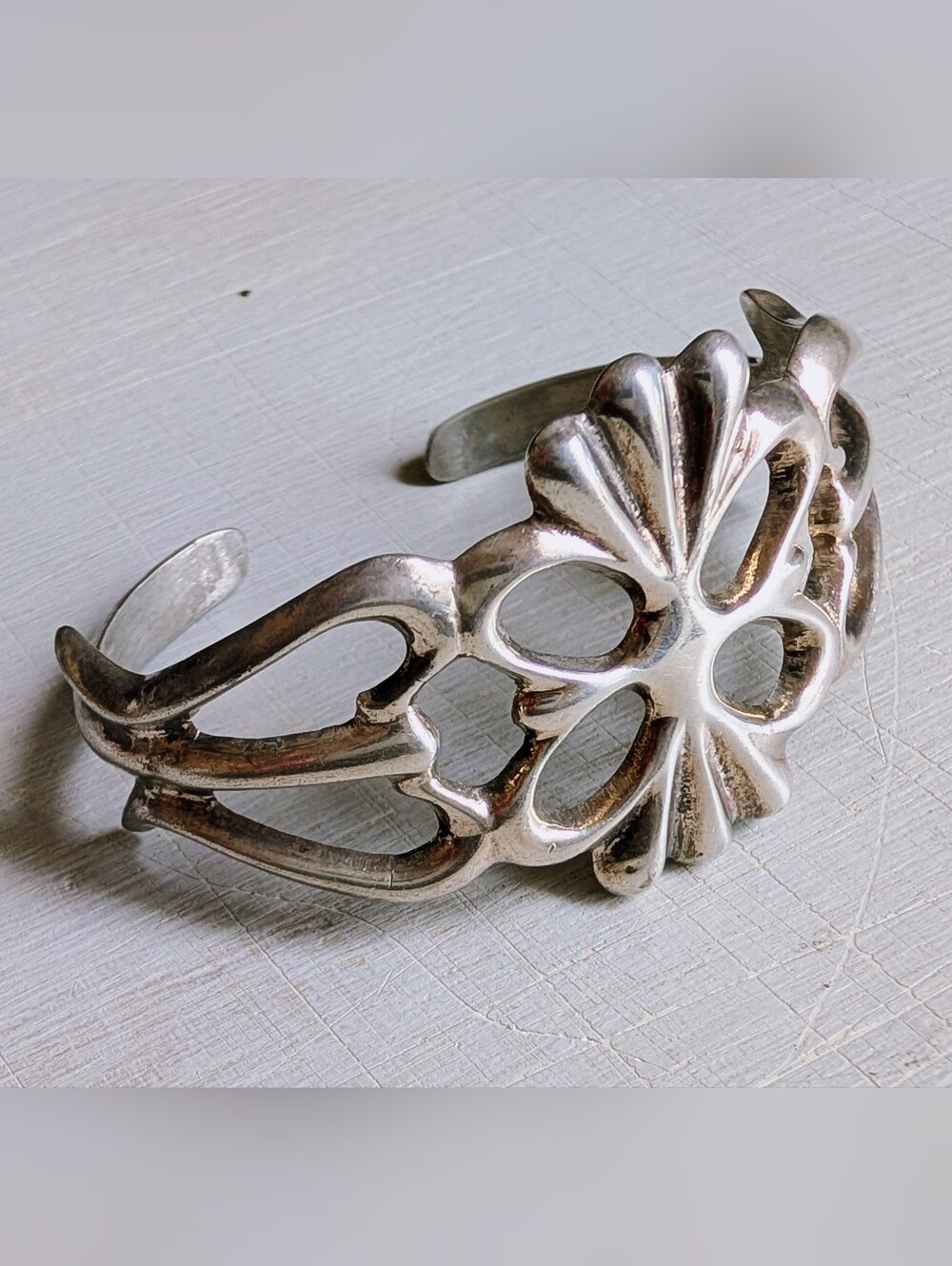 F. Begay Sterling Cuff Bracelet